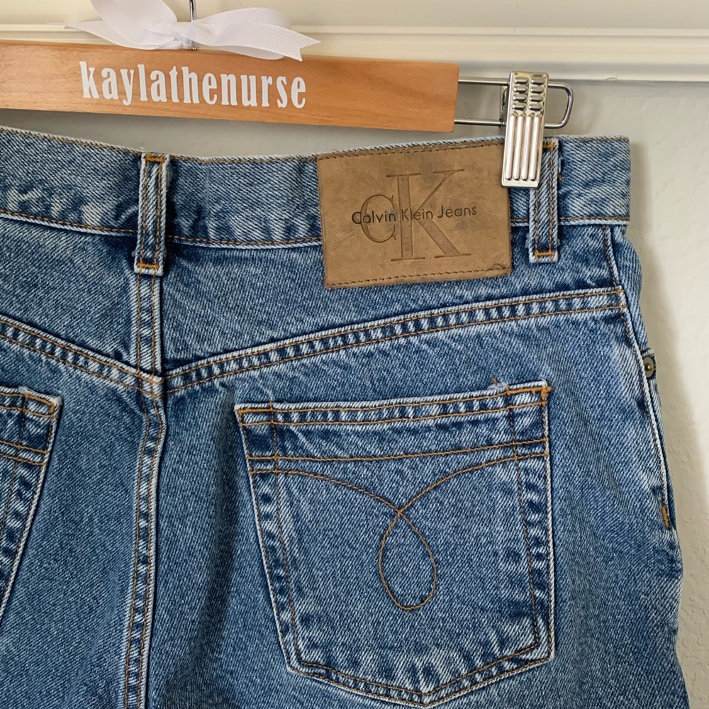 Calvin Klein Vintage Cotton Denim High Waist Short